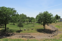 Channel of the Proserpina Aqueduct in the park.