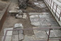 Podium in front of the 'Temple of Diana'.