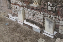 Decorative elements of the portico of the imperial forum.