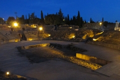 Amphitheater at night.