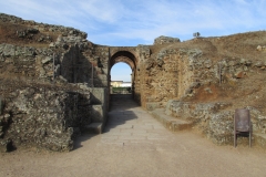 West monumental entrance of the amphitheater.
