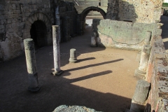 Portico area to the east of the theater.