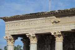 Detail of decoration on the scaenae frons of the theater.