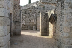 Area west of the scaenae of the theater.