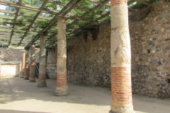 Reconstruction of the portico.