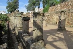 North side of the portico.