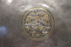 Detail of the central scene of the the platter depicting a villa by the sea. Museum and Römerhaus Augusta Raurica.