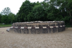 Exterior of the funerary monument (east side).