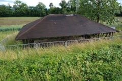 Mansio west of the bridgehead forts.