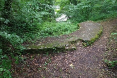 Tower remnants from the bridgehead fort.