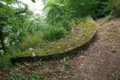 Tower remnants from the bridgehead fort.