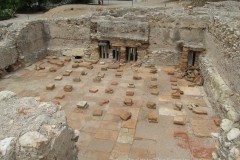 Caldarium of the private baths at the El Munts Villa near Tarraco.