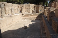 Caldarium with a large pool from the Republican era baths at the Terme Taurine.