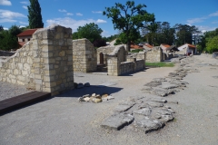 Looking west down the southern decumanus from House V.