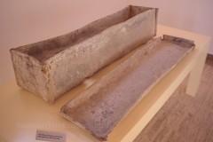 Lead sarcophagus of a young girl from the Tomba della Fanciulla.