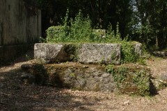 Base of the second (north) conical funerary monument.