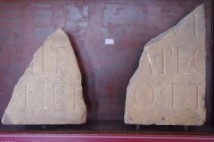 Fragment of the inscription recording the renovation of the theater by Ummidia Quadratila. Museo Archeologico Nazionale Gianfilippo Carettoni.