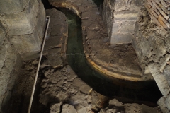 Water channel entering the Terme Achilliane.