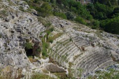 Cavea of the amphitheater of Caralis.