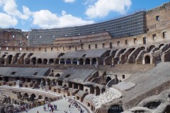 Support structures for the cavea of the Colosseum in Rome.