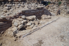 Marble revetment along the northern mole building.