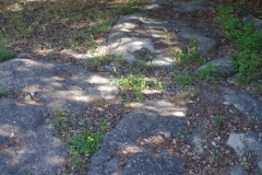 Roman road leading to the Usellis bridge.