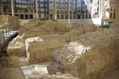 Supports for the cavea of the theater.