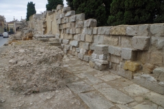 East side of the main section of walls along Avenida de César Augusto.