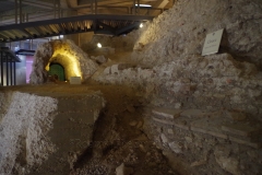 Augustan area sewer channel in the forum.