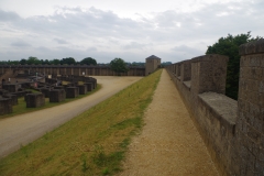 Interior of the reconstructed fortifications.