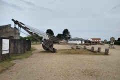 Replica of a Roman building crane.