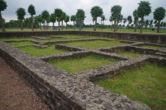 Outbuildings on the north side of the baths.