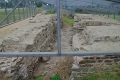 Channels and area on the east side of the baths.