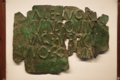 Votive inscription for Vagdavercustis. Found at the sanctuary for Vagdavercustis at Kalkar-Kalkarberg. Dated to the 1st to 4th century CE. LVR-RömerMuseum.