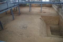 Second tepidarium of the baths with foundations exposed.