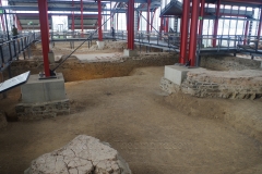 Frigidarium and first tepidarium of the baths.