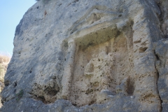 Detail of the Neronian relief in the walls of the Corinth Canal.