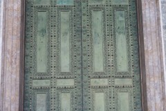 The original bronze doors of the Curia Julia in the Forum Romanum, now used in the Basilica di San Giovanni in Laterano.