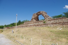 Southern walls between the two southern gates.