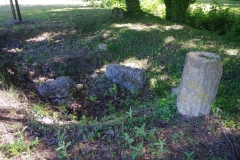 Remains of the Sanctuary of Asclepius near the path.