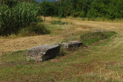 Aqueduct remains running northwest of the western gate area.