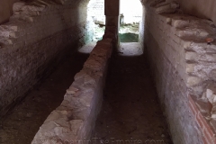 Double channel leading up to the eastern aqueduct basin.