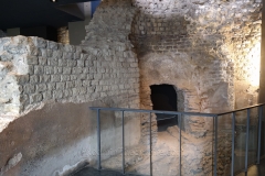 Channel behind the figidarium pool of the baths in the Musée de La Cour d'Or de Metz.