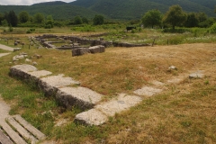 Remains of the sanctuary wall and west gate.