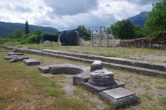 Stoa extending from the prytaneion.