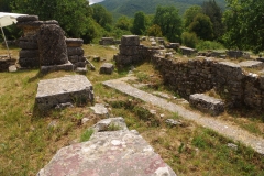 Basilica with foundations from the Temple of Heracles.