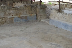 Detail of marble revetment in the frigidarium.
