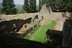 Service area of the bathing complex.