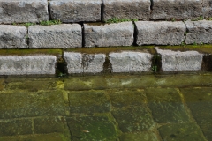 Inscription used in the natatio of the 1st century CE complex.