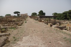 Road running between two residential insulae in the Hellenistic-Roman Quarter of Agrigentum.